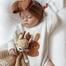 Load image into Gallery viewer, Boucle Bunny Long Sleeve Knit Romper