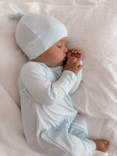 Load image into Gallery viewer, Ribbed Bamboo Zip Growsuit - Sky Blue