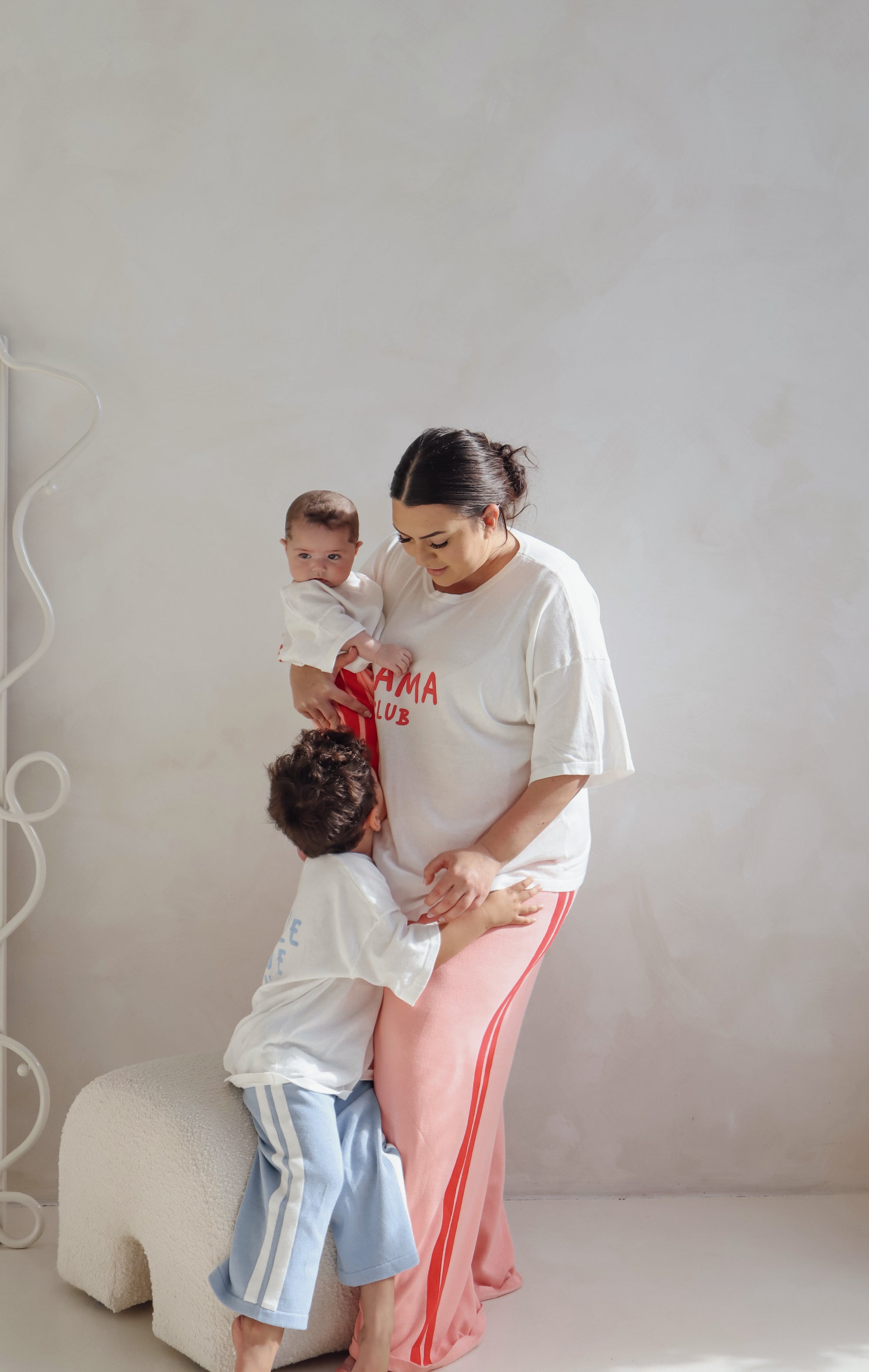 'Little Love Club' Tee - White &amp; Red