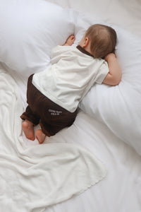 'Cowboy Club' Corduroy Pants - Brown