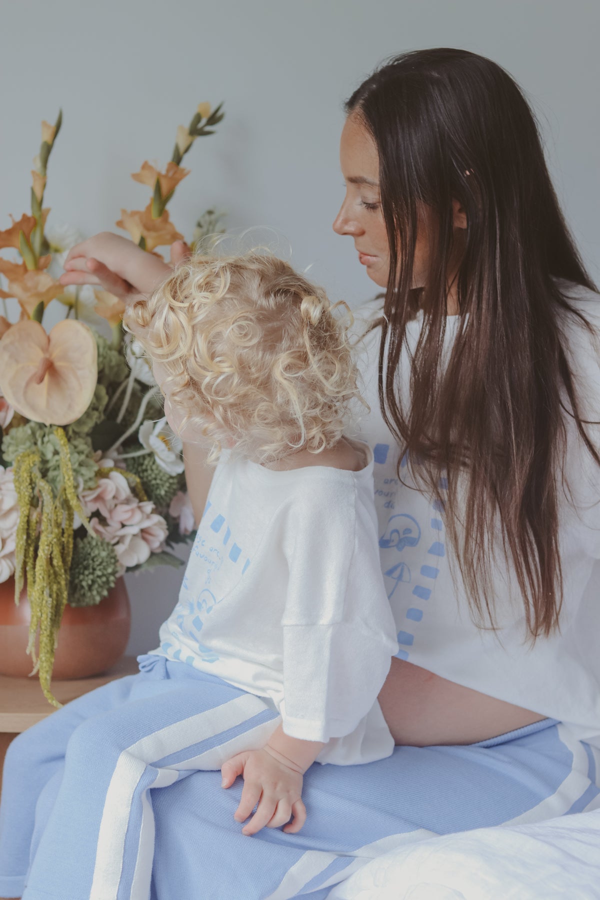 Kids 'Favourite Days' Tee - White &amp; Blue