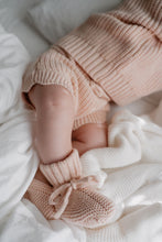 Load image into Gallery viewer, Mini Knit Booties - Pink Lemonade