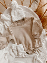Load image into Gallery viewer, Long Sleeve Bubble Romper - Fawn