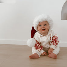 Load image into Gallery viewer, &#39;Santa Baby&#39; Hoodie Zip Romper - PRE ORDER - Est. Dispatch October