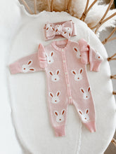 Load image into Gallery viewer, Clover Knit Romper &amp; Topknot Bundle