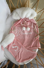 Load image into Gallery viewer, Personalised Holiday Velvet Stocking (New) - Blush