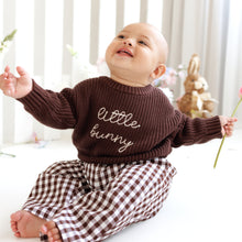 Load image into Gallery viewer, Little Bunny Knit Sweater - Espresso