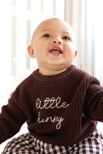 Load image into Gallery viewer, Little Bunny Knit Sweater - Espresso
