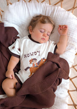 Load image into Gallery viewer, 'Howdy' Slouch Romper - Milk