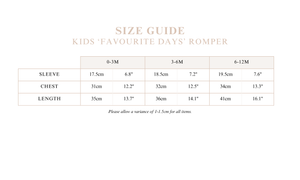 'Favourite Days' Short Sleeve Romper - White