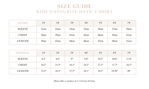 Kid's 'Favourite Days' Oversized Tee - Chocolate