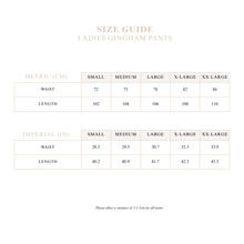 Load image into Gallery viewer, Ladies Cocoa Gingham Pants