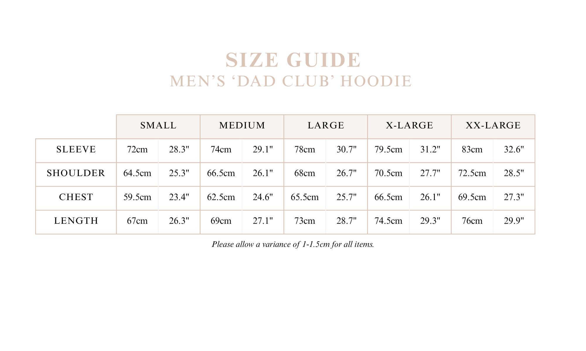 SALE Men's 'Dad Club' Hoodie - Cream