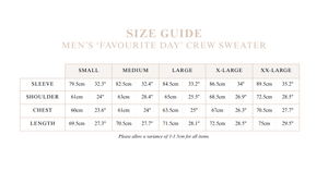 Men's Sweater 'Favourite Days' Crew Sweater - Blue