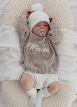 Load image into Gallery viewer, Mini Knit Beanie - Milk