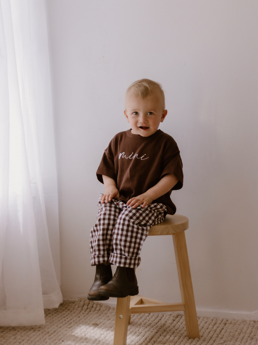 'Mini' Tee - Espresso
