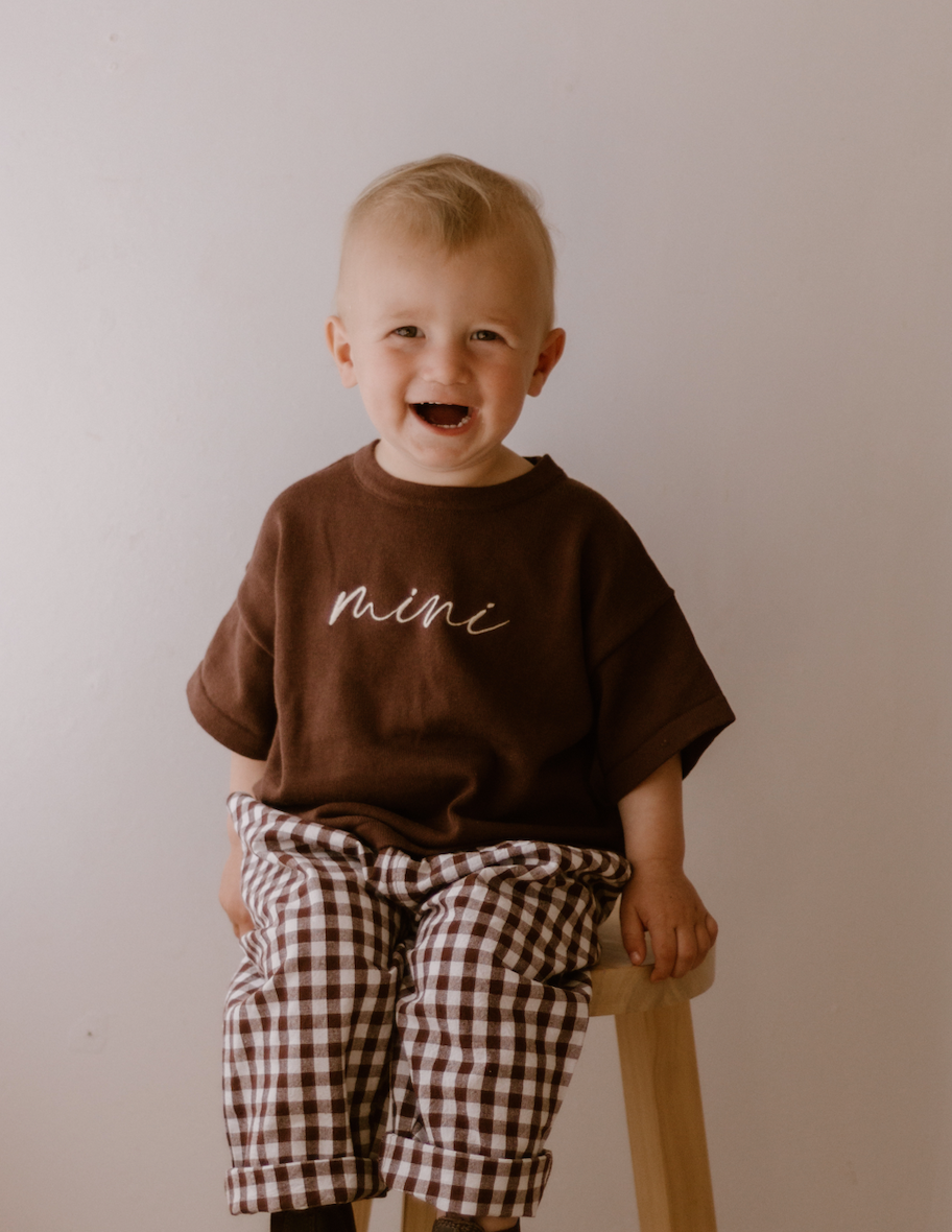 Kids Cocoa Gingham Pants