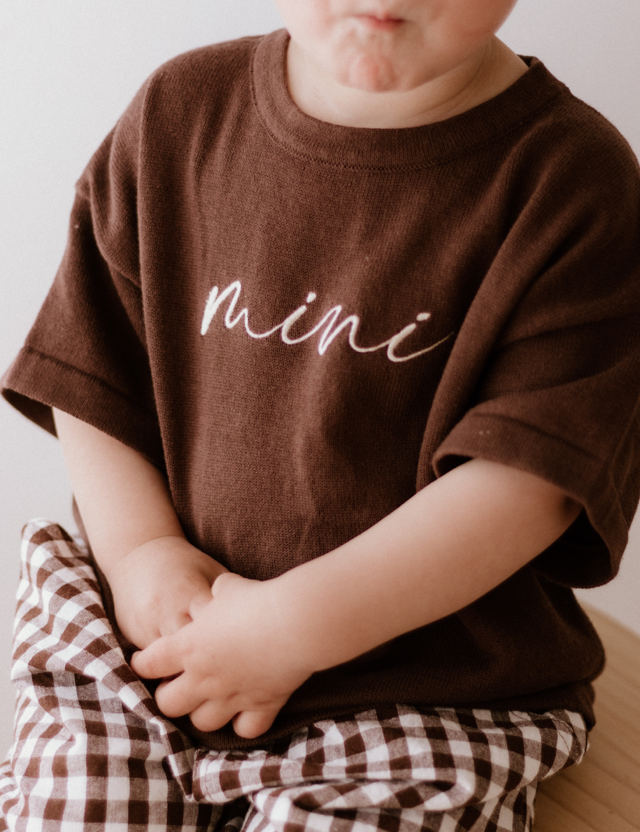 Kids Cocoa Gingham Pants
