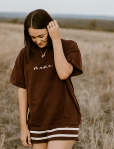 'Mama' Tee - Espresso