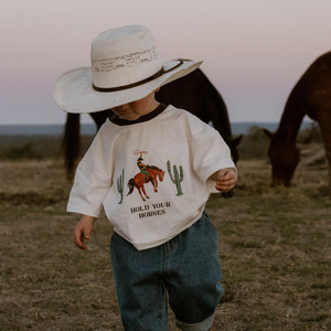 Kid's 'Hold Your Horses' Slouch Tee