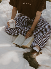 Load image into Gallery viewer, Ladies Cocoa Gingham Pants