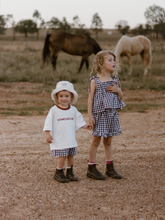 Load image into Gallery viewer, Cocoa Gingham - Two Piece Set