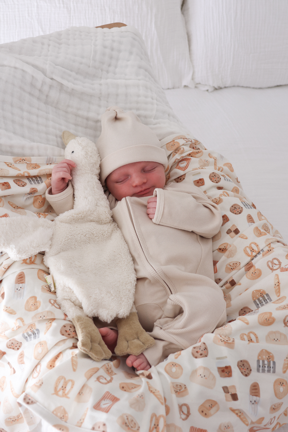 Cotton Growsuit - Vanilla Bean