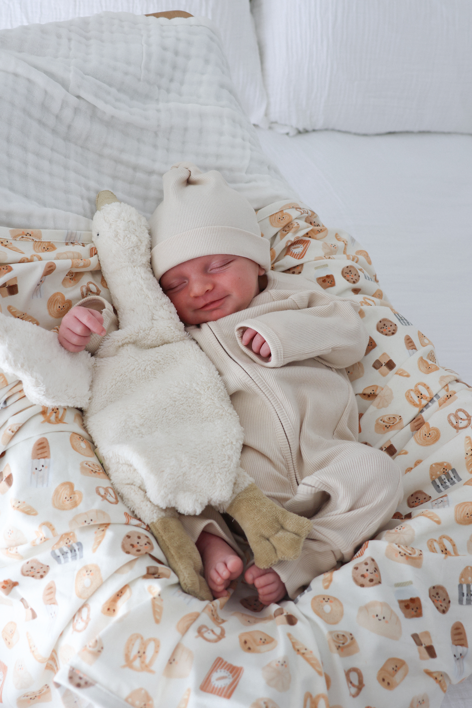 Cotton Growsuit - Vanilla Bean