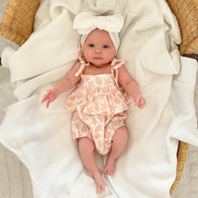 Load image into Gallery viewer, Seashell Shoulder Tie Romper