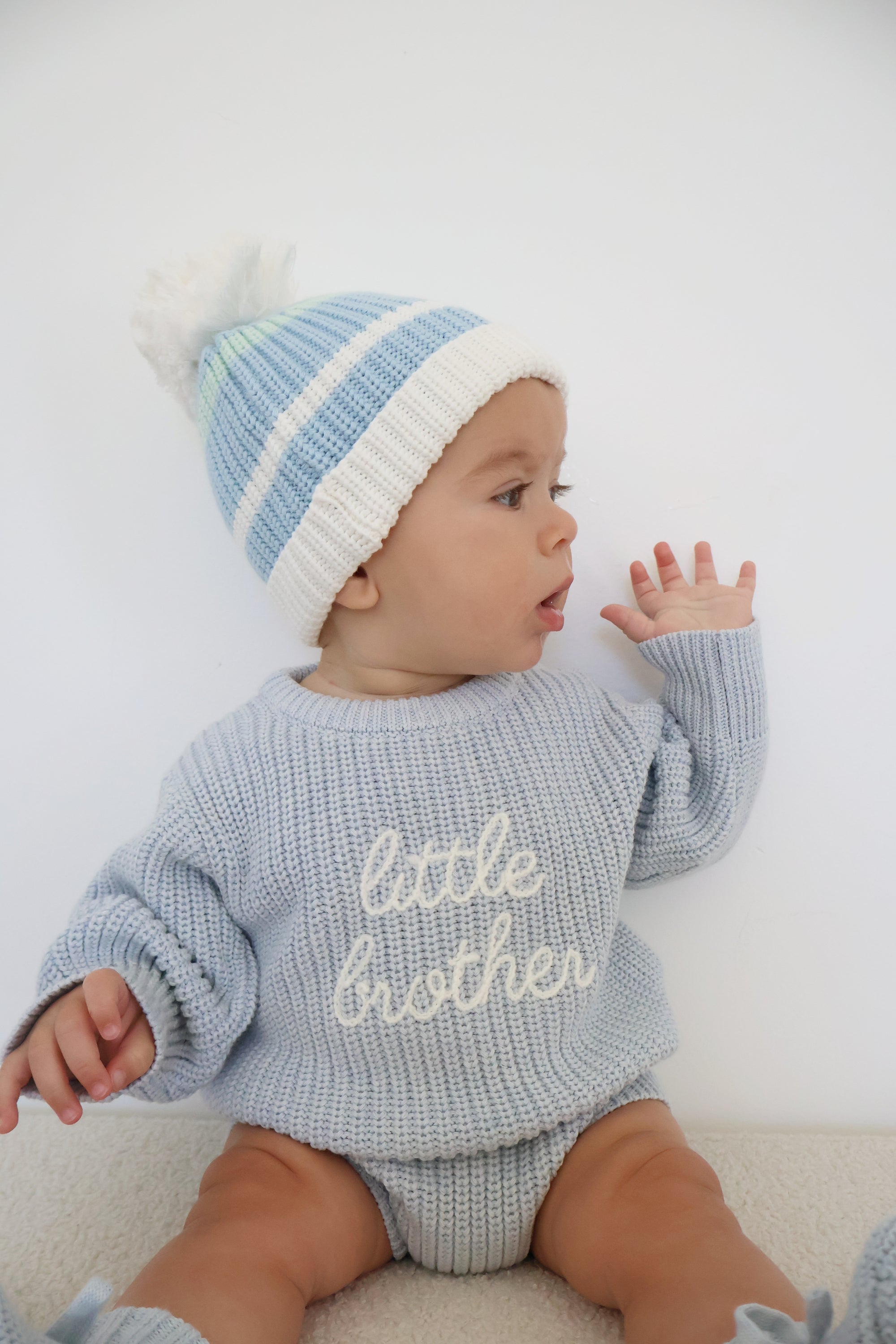 Mini Knit Beanie - Mint Sherbet