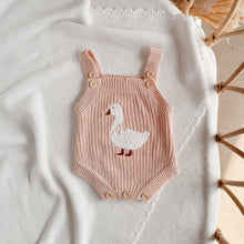 Load image into Gallery viewer, Goose Singlet Knit Romper - Pink Lemonade