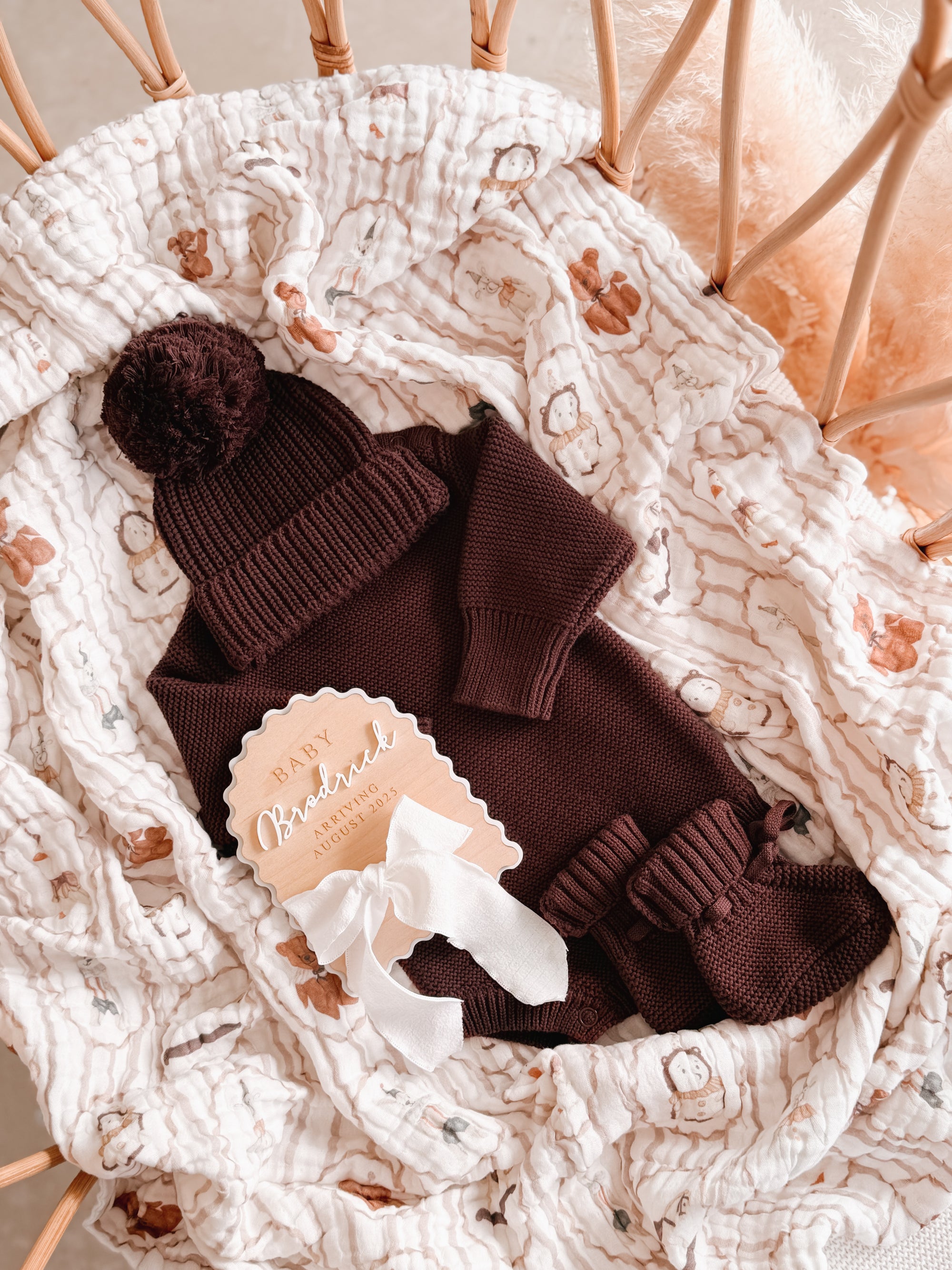 Long Sleeve Knit Romper - Espresso