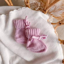 Load image into Gallery viewer, Mini Knit Booties - Lilac