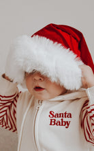 Load image into Gallery viewer, &#39;Santa Baby&#39; Hoodie Zip Romper - PRE ORDER - Est. Dispatch October