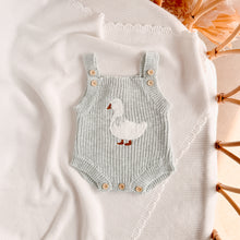 Load image into Gallery viewer, Goose Singlet Knit Romper - Periwinkle Blue
