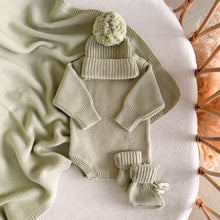 Load image into Gallery viewer, Long Sleeve Knit Romper - Apple