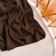 Load image into Gallery viewer, Heirloom Knit Blanket - Espresso