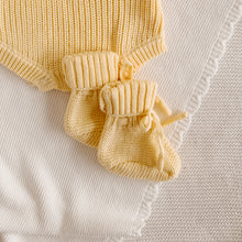 Load image into Gallery viewer, Mini Knit Booties - Lemon