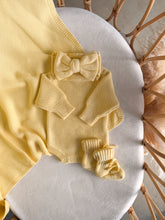 Load image into Gallery viewer, Heirloom Knit Blanket - Lemon
