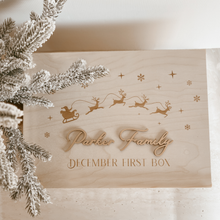 Load image into Gallery viewer, Wooden Personalised Christmas Keepsake Box (PRE ORDER EST. DISPATCH MID-OCTOBER)