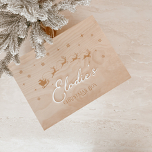 Load image into Gallery viewer, Wooden Personalised Christmas Keepsake Box (PRE ORDER EST. DISPATCH MID-OCTOBER)