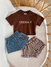 Load image into Gallery viewer, 'Yeehaw' Slouch Tee - Espresso