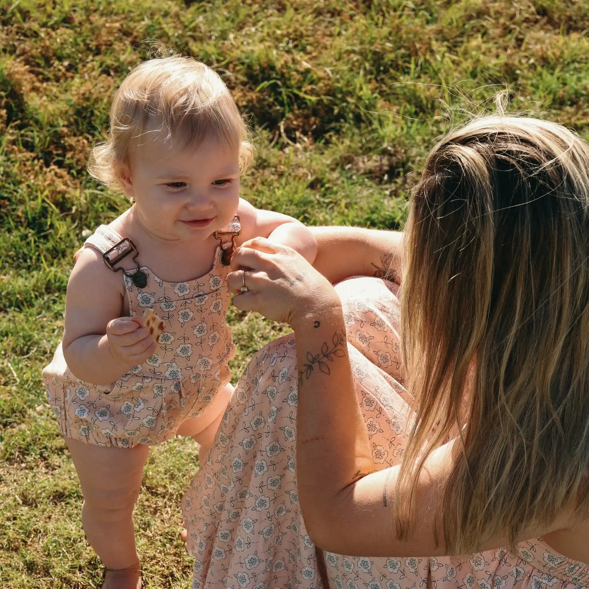 'Wildflower' Denim Overall Romper