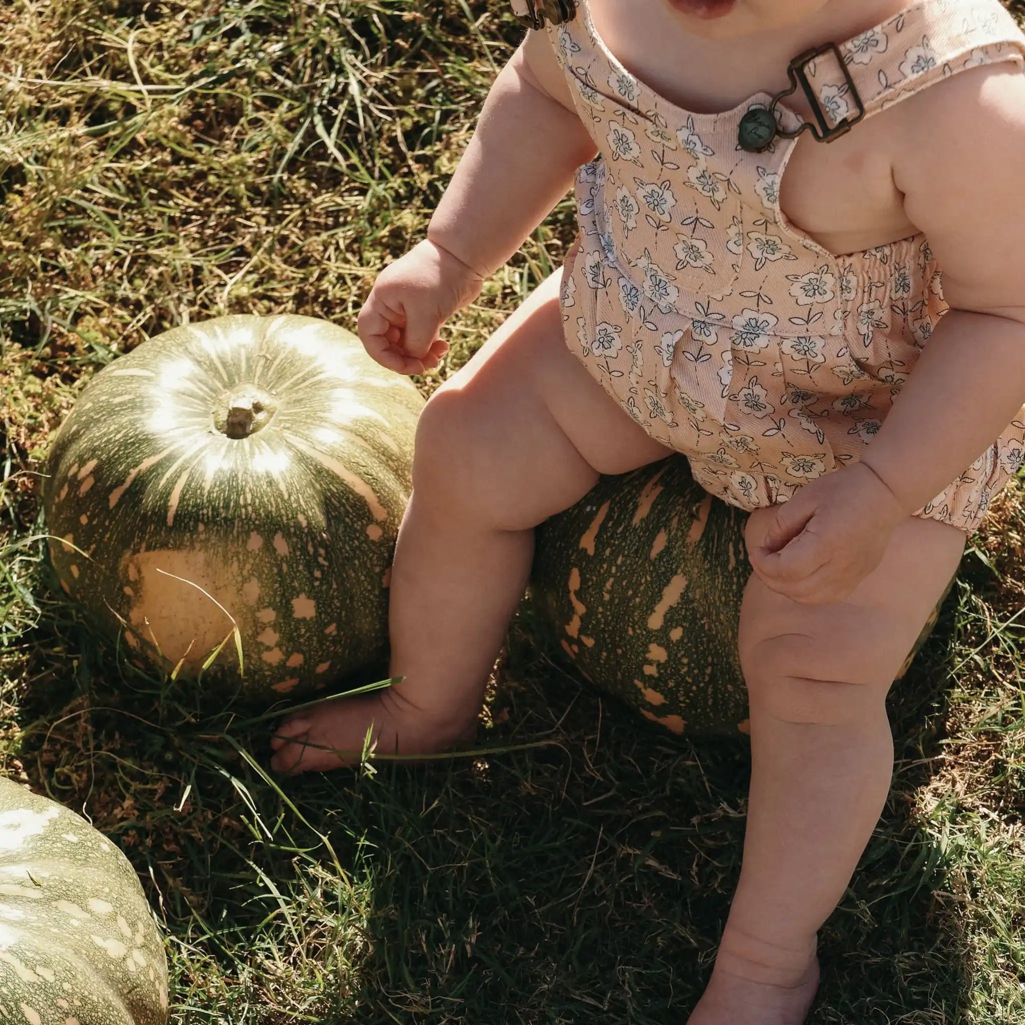 'Wildflower' Denim Overall Romper