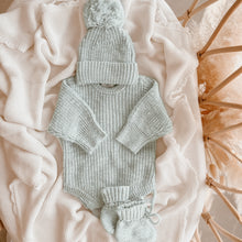 Load image into Gallery viewer, Chunky Knit Romper - Periwinkle Blue