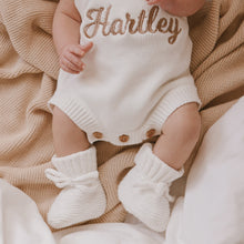 Load image into Gallery viewer, Mini Knit Booties - Milk