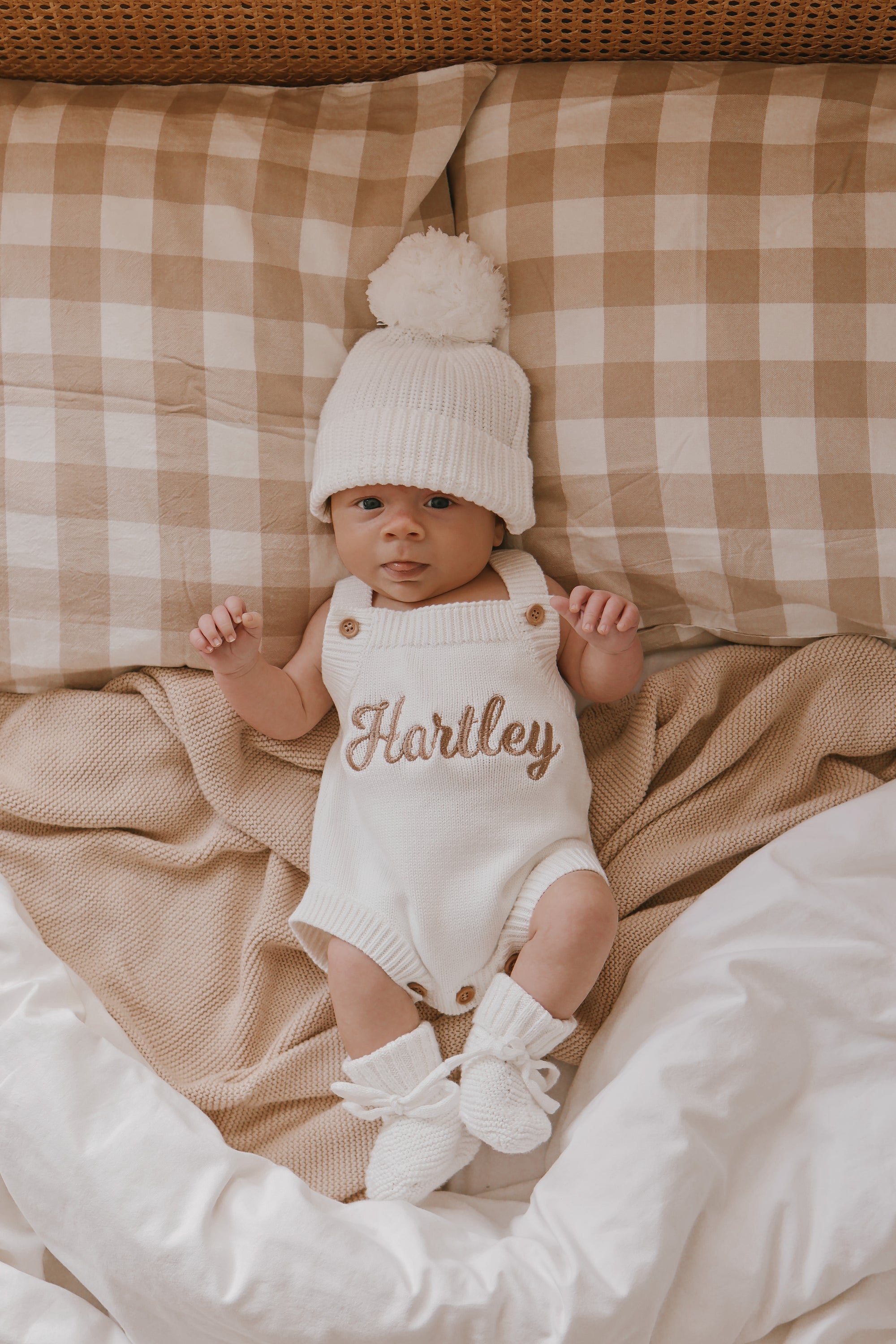 Mini Knit Booties - Milk