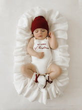 Load image into Gallery viewer, &#39;My First Christmas&#39; Singlet Knit Romper