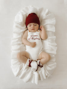 'My First Christmas' Singlet Knit Romper