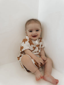 Gingerbread Knit Set - Short Sleeve